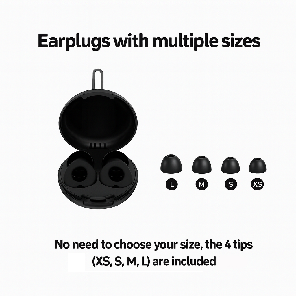 Earase Calm Earplugs + Free Case